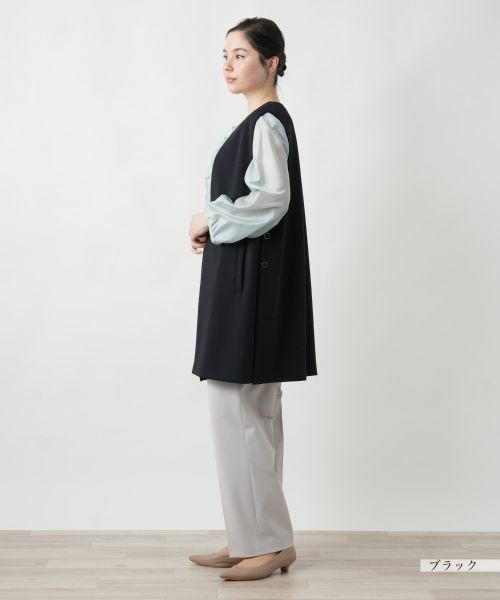 Leilian PLUS HOUSE / レリアンプラスハウス テーラードジャケット | 【店舗人気】前あきロングジレ【NEMIKA】 | 詳細5