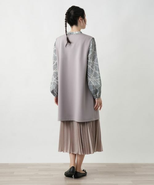 Leilian PLUS HOUSE / レリアンプラスハウス テーラードジャケット | 【店舗人気】前あきロングジレ【NEMIKA】 | 詳細9