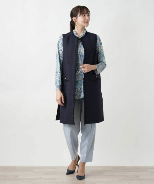 Leilian PLUS HOUSE / レリアンプラスハウス テーラードジャケット | ツイードロングベスト | 詳細1