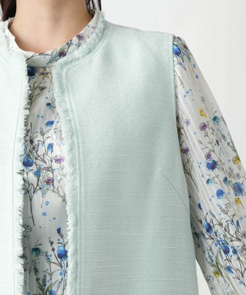 Leilian PLUS HOUSE / レリアンプラスハウス テーラードジャケット | ツイードロングベスト | 詳細15