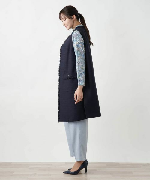 Leilian PLUS HOUSE / レリアンプラスハウス テーラードジャケット | ツイードロングベスト | 詳細2
