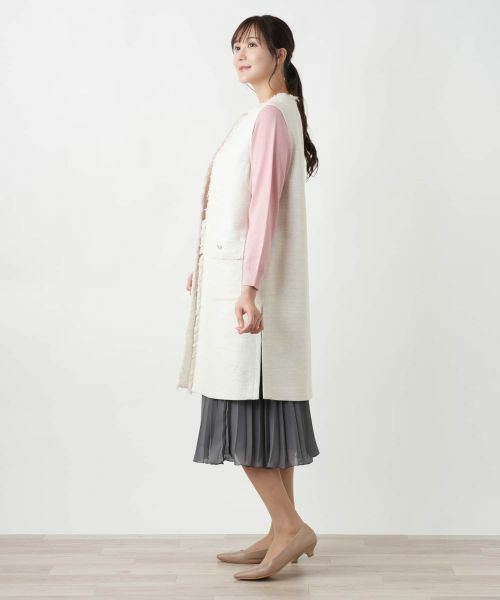 Leilian PLUS HOUSE / レリアンプラスハウス テーラードジャケット | ツイードロングベスト | 詳細5