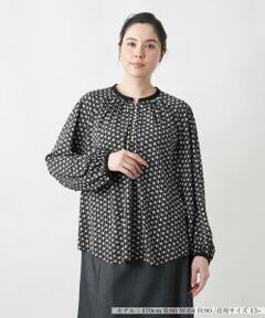 Leilian PLUS HOUSE / レリアンプラスハウス シャツ・ブラウス | 【店舗人気】プリントブラウス【NEMIKA】