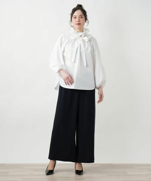 Leilian PLUS HOUSE / レリアンプラスハウス シャツ・ブラウス | 【店舗人気】スタンドフリルブラウス【NEMIKA】 | 詳細17