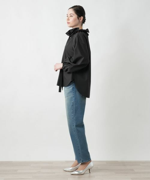 Leilian PLUS HOUSE / レリアンプラスハウス シャツ・ブラウス | 【店舗人気】スタンドフリルブラウス【NEMIKA】 | 詳細2