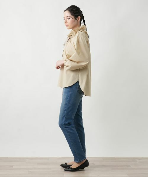 Leilian PLUS HOUSE / レリアンプラスハウス シャツ・ブラウス | 【店舗人気】スタンドフリルブラウス【NEMIKA】 | 詳細5