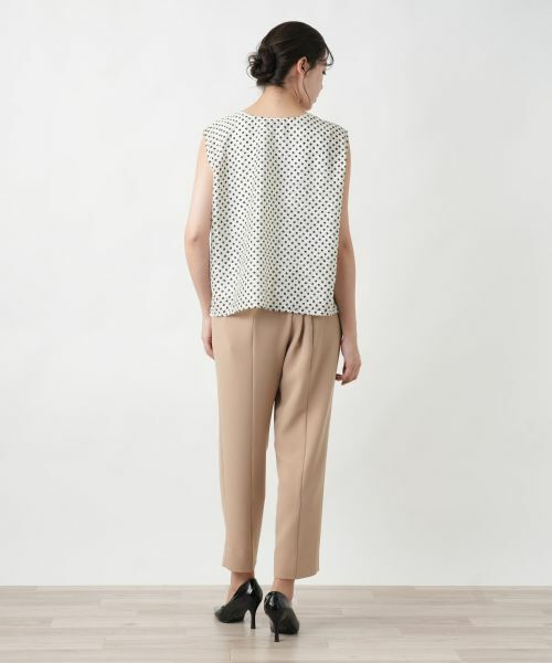 Leilian PLUS HOUSE / レリアンプラスハウス シャツ・ブラウス | 【店舗人気】ドットノースリーブトップス | 詳細6