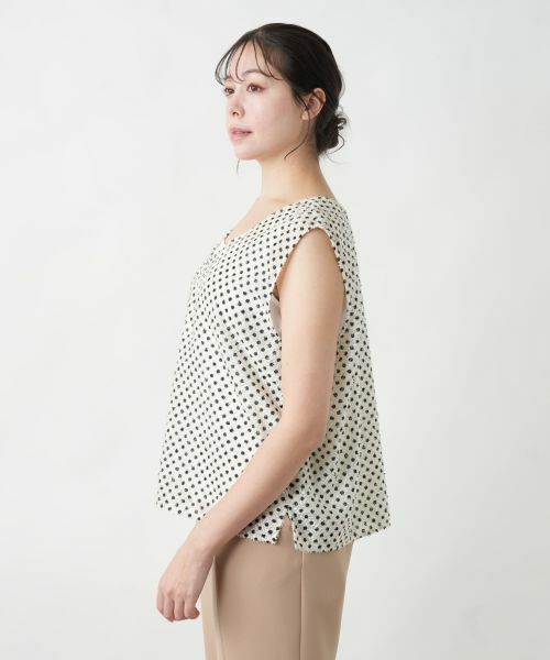 Leilian PLUS HOUSE / レリアンプラスハウス シャツ・ブラウス | 【店舗人気】ドットノースリーブトップス | 詳細8