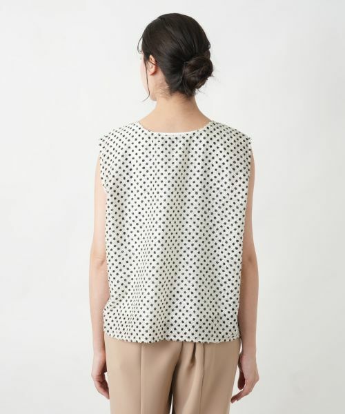 Leilian PLUS HOUSE / レリアンプラスハウス シャツ・ブラウス | 【店舗人気】ドットノースリーブトップス | 詳細9