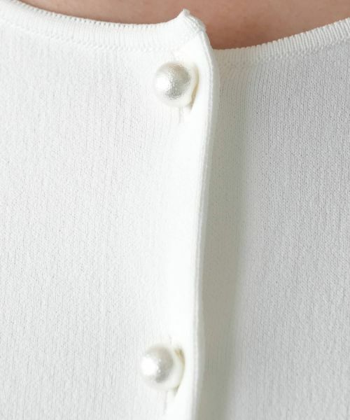 Leilian PLUS HOUSE / レリアンプラスハウス カーディガン・ボレロ | 切替ボリュームスリーブカーディガン【BOURGE】 | 詳細14