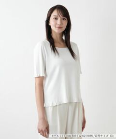 Leilian PLUS HOUSE / レリアンプラスハウス ニット・セーター | 【店舗人気】スクエアネックニット【BOURGE】