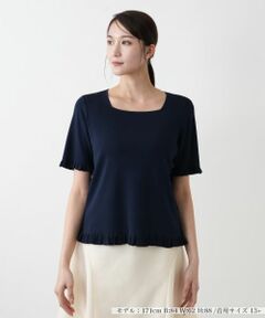 Leilian PLUS HOUSE / レリアンプラスハウス ニット・セーター | 【店舗人気】スクエアネックニット【BOURGE】