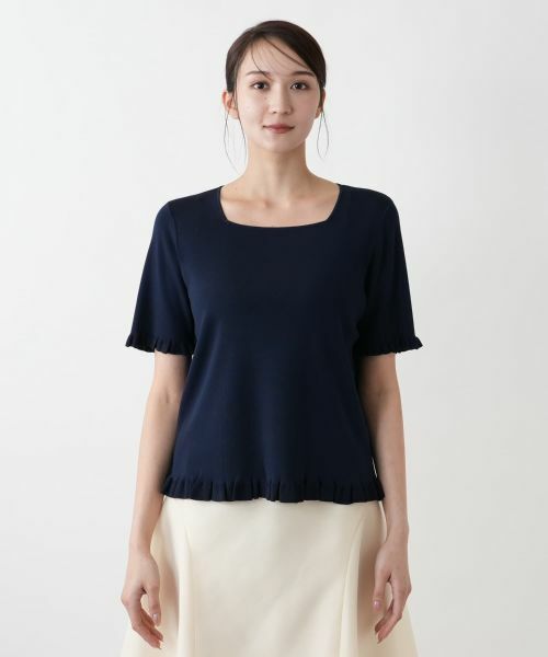 Leilian PLUS HOUSE / レリアンプラスハウス ニット・セーター | 【店舗人気】スクエアネックニット【BOURGE】 | 詳細10