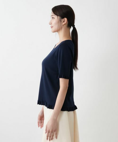 Leilian PLUS HOUSE / レリアンプラスハウス ニット・セーター | 【店舗人気】スクエアネックニット【BOURGE】 | 詳細11