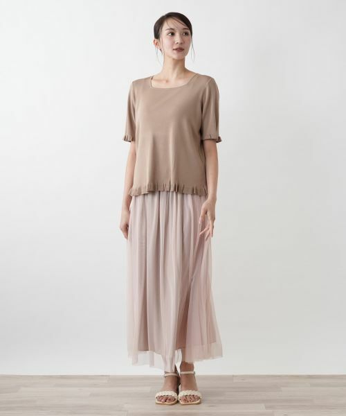 Leilian PLUS HOUSE / レリアンプラスハウス ニット・セーター | 【店舗人気】スクエアネックニット【BOURGE】 | 詳細4