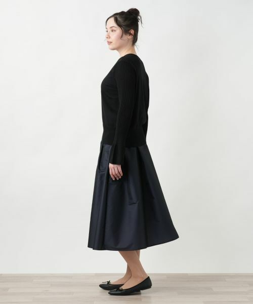 Leilian PLUS HOUSE / レリアンプラスハウス ニット・セーター | 【店舗人気】シアー切替プルオーバー【NEMIKA】 | 詳細11