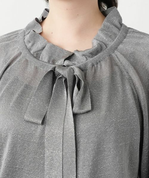 Leilian PLUS HOUSE / レリアンプラスハウス ニット・セーター | 【店舗人気】リボンタイラメニット【NEMIKA】 | 詳細10