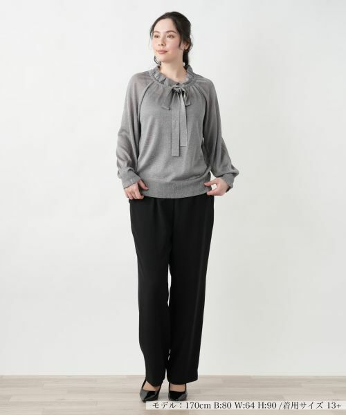 Leilian PLUS HOUSE / レリアンプラスハウス ニット・セーター | 【店舗人気】リボンタイラメニット【NEMIKA】 | 詳細4