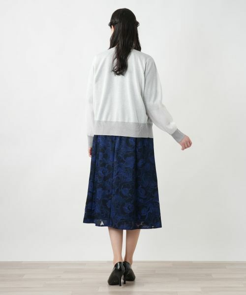 Leilian PLUS HOUSE / レリアンプラスハウス カーディガン・ボレロ | シアーラメニットカーディガン【NEMIKA】 | 詳細12