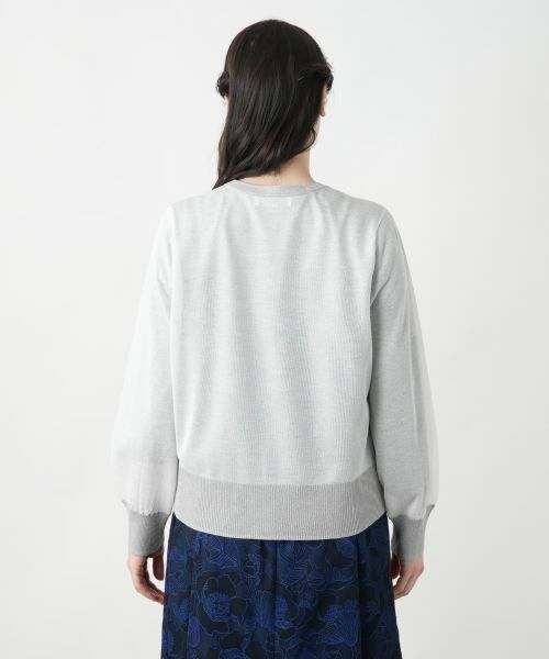 Leilian PLUS HOUSE / レリアンプラスハウス カーディガン・ボレロ | シアーラメニットカーディガン【NEMIKA】 | 詳細15