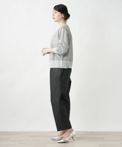 Leilian PLUS HOUSE / レリアンプラスハウス カーディガン・ボレロ | シアーラメニットカーディガン【NEMIKA】 | 詳細2