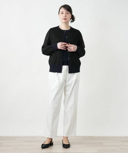 Leilian PLUS HOUSE / レリアンプラスハウス カーディガン・ボレロ | シアーラメニットカーディガン【NEMIKA】 | 詳細4