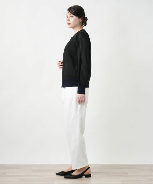 Leilian PLUS HOUSE / レリアンプラスハウス カーディガン・ボレロ | シアーラメニットカーディガン【NEMIKA】 | 詳細5