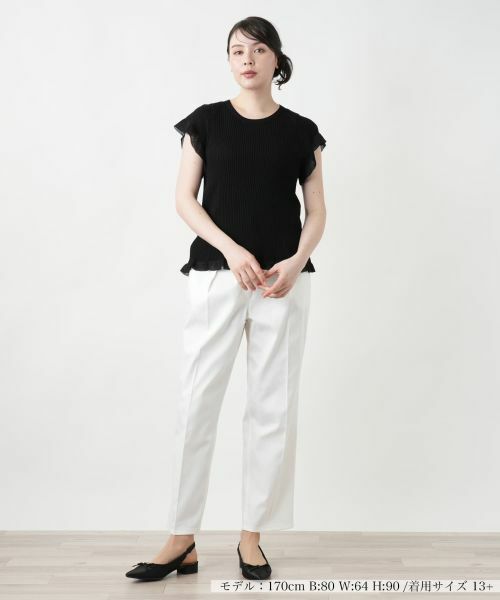 Leilian PLUS HOUSE / レリアンプラスハウス ニット・セーター | 【店舗人気】フリルスリーブトップス【NEMIKA】 | 詳細10