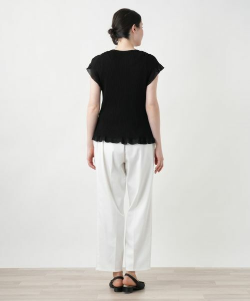 Leilian PLUS HOUSE / レリアンプラスハウス ニット・セーター | 【店舗人気】フリルスリーブトップス【NEMIKA】 | 詳細12