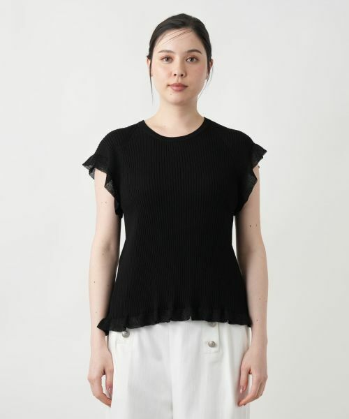 Leilian PLUS HOUSE / レリアンプラスハウス ニット・セーター | 【店舗人気】フリルスリーブトップス【NEMIKA】 | 詳細13