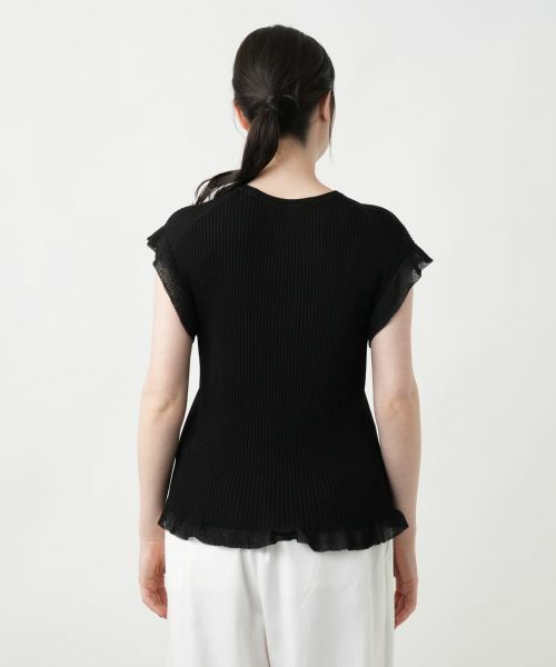 Leilian PLUS HOUSE / レリアンプラスハウス ニット・セーター | 【店舗人気】フリルスリーブトップス【NEMIKA】 | 詳細15