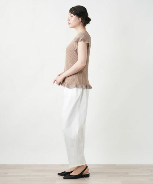 Leilian PLUS HOUSE / レリアンプラスハウス ニット・セーター | 【店舗人気】フリルスリーブトップス【NEMIKA】 | 詳細5