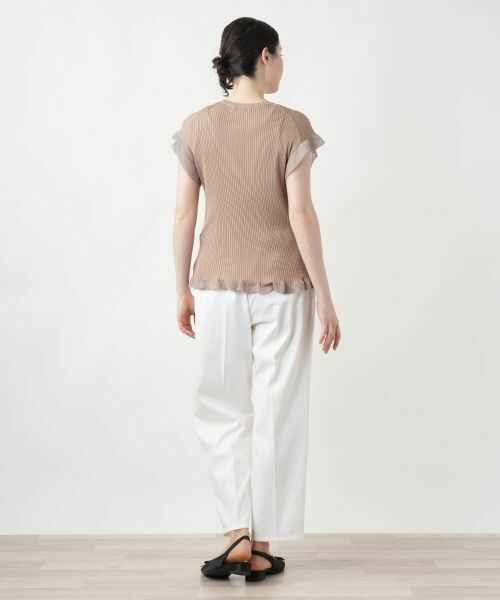 Leilian PLUS HOUSE / レリアンプラスハウス ニット・セーター | 【店舗人気】フリルスリーブトップス【NEMIKA】 | 詳細6