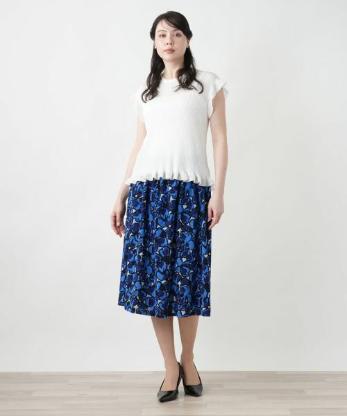 Leilian PLUS HOUSE / レリアンプラスハウス ニット・セーター | 【店舗人気】フリルスリーブトップス【NEMIKA】 | 詳細7