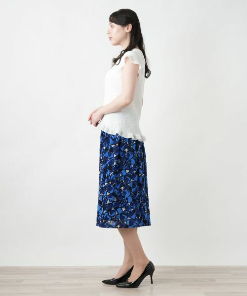 Leilian PLUS HOUSE / レリアンプラスハウス ニット・セーター | 【店舗人気】フリルスリーブトップス【NEMIKA】 | 詳細8