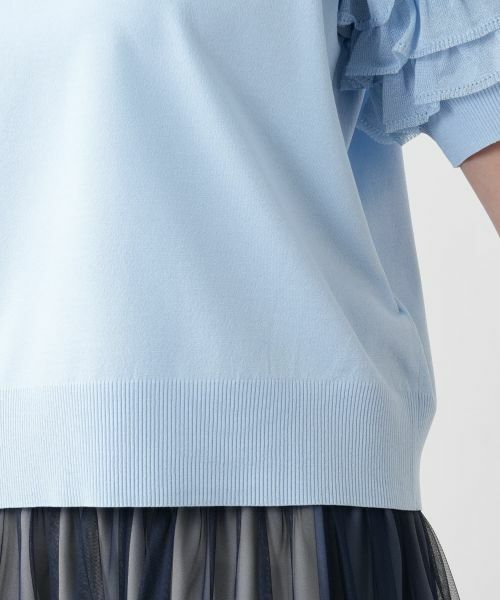Leilian PLUS HOUSE / レリアンプラスハウス ニット・セーター | 【店舗人気】フリルスリーブハイネックニット【BOURGE】 | 詳細13
