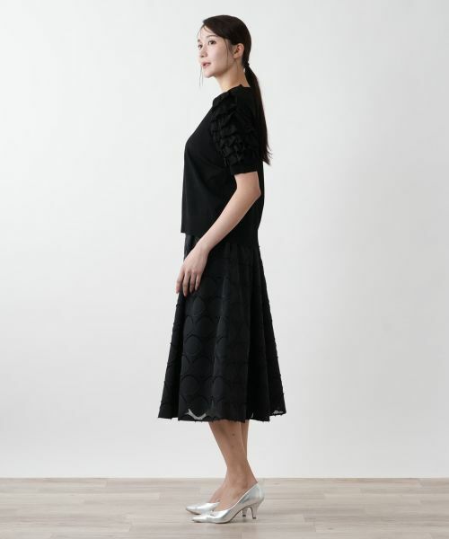 Leilian PLUS HOUSE / レリアンプラスハウス ニット・セーター | 【店舗人気】フリルスリーブハイネックニット【BOURGE】 | 詳細2