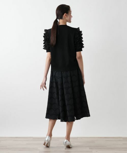 Leilian PLUS HOUSE / レリアンプラスハウス ニット・セーター | 【店舗人気】フリルスリーブハイネックニット【BOURGE】 | 詳細3