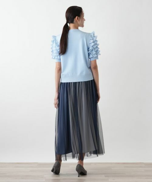 Leilian PLUS HOUSE / レリアンプラスハウス ニット・セーター | 【店舗人気】フリルスリーブハイネックニット【BOURGE】 | 詳細6