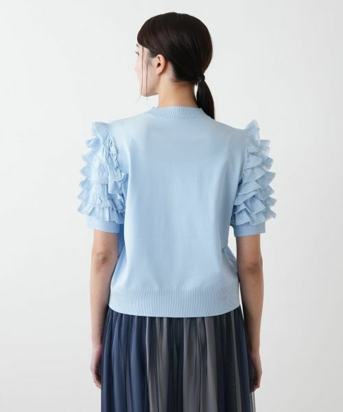Leilian PLUS HOUSE / レリアンプラスハウス ニット・セーター | 【店舗人気】フリルスリーブハイネックニット【BOURGE】 | 詳細9