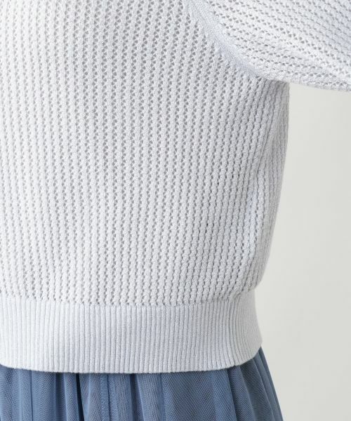 Leilian PLUS HOUSE / レリアンプラスハウス カーディガン・ボレロ | 【店舗人気】ラメフーデッドカーディガン【BOURGE】 | 詳細10