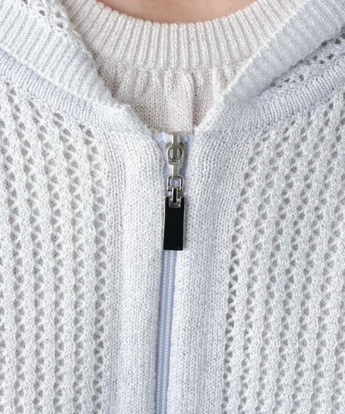 Leilian PLUS HOUSE / レリアンプラスハウス カーディガン・ボレロ | 【店舗人気】ラメフーデッドカーディガン【BOURGE】 | 詳細11