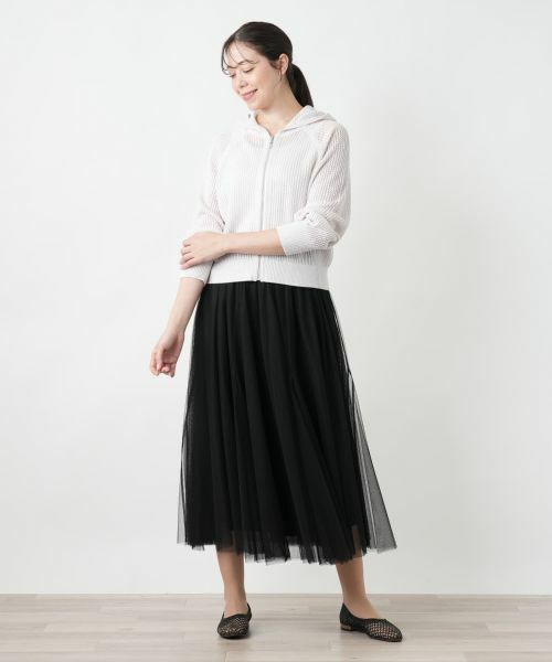 Leilian PLUS HOUSE / レリアンプラスハウス カーディガン・ボレロ | 【店舗人気】ラメフーデッドカーディガン【BOURGE】 | 詳細13