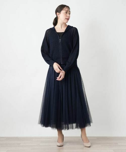 Leilian PLUS HOUSE / レリアンプラスハウス カーディガン・ボレロ | 【店舗人気】ラメフーデッドカーディガン【BOURGE】 | 詳細16