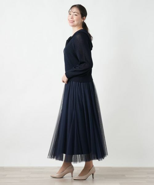 Leilian PLUS HOUSE / レリアンプラスハウス カーディガン・ボレロ | 【店舗人気】ラメフーデッドカーディガン【BOURGE】 | 詳細17