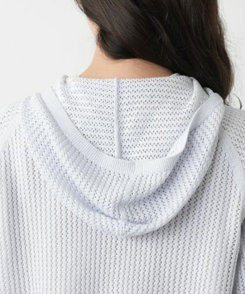 Leilian PLUS HOUSE / レリアンプラスハウス カーディガン・ボレロ | 【店舗人気】ラメフーデッドカーディガン【BOURGE】 | 詳細8