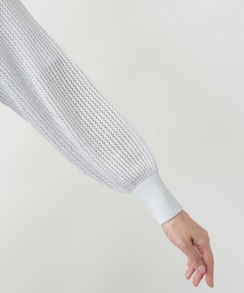 Leilian PLUS HOUSE / レリアンプラスハウス カーディガン・ボレロ | 【店舗人気】ラメフーデッドカーディガン【BOURGE】 | 詳細9