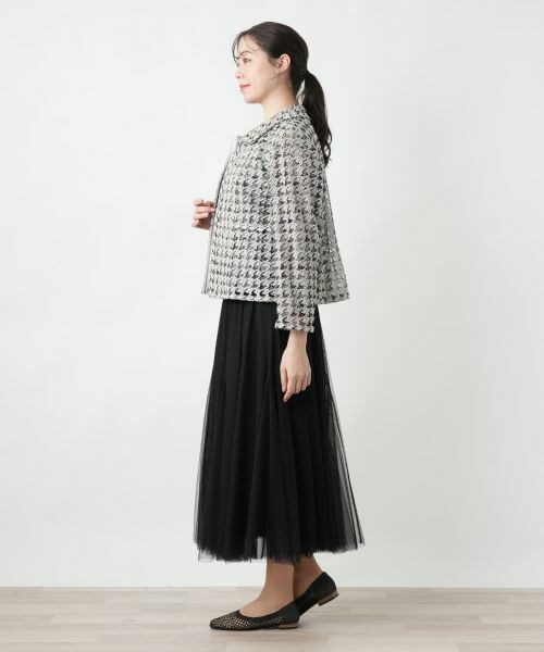 Leilian PLUS HOUSE / レリアンプラスハウス テーラードジャケット | 【店舗人気】千鳥格子柄ジャケット【BOURGE】 | 詳細2