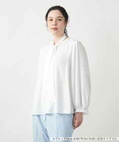 Leilian PLUS HOUSE / レリアンプラスハウス シャツ・ブラウス | 【店舗人気】ボウタイブラウス【BOURGE】