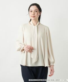 Leilian PLUS HOUSE / レリアンプラスハウス シャツ・ブラウス | 【店舗人気】ボウタイブラウス【BOURGE】